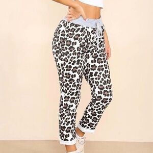 ♥️Easel Gray Animal Print Joggers with Pockets
